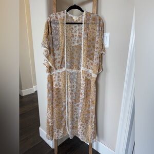 Cream and Yellow Boho Chic Kimono, purchased from Vici Size M